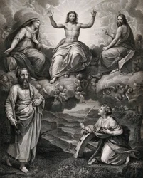 Christus mit dem Apostel Paulus